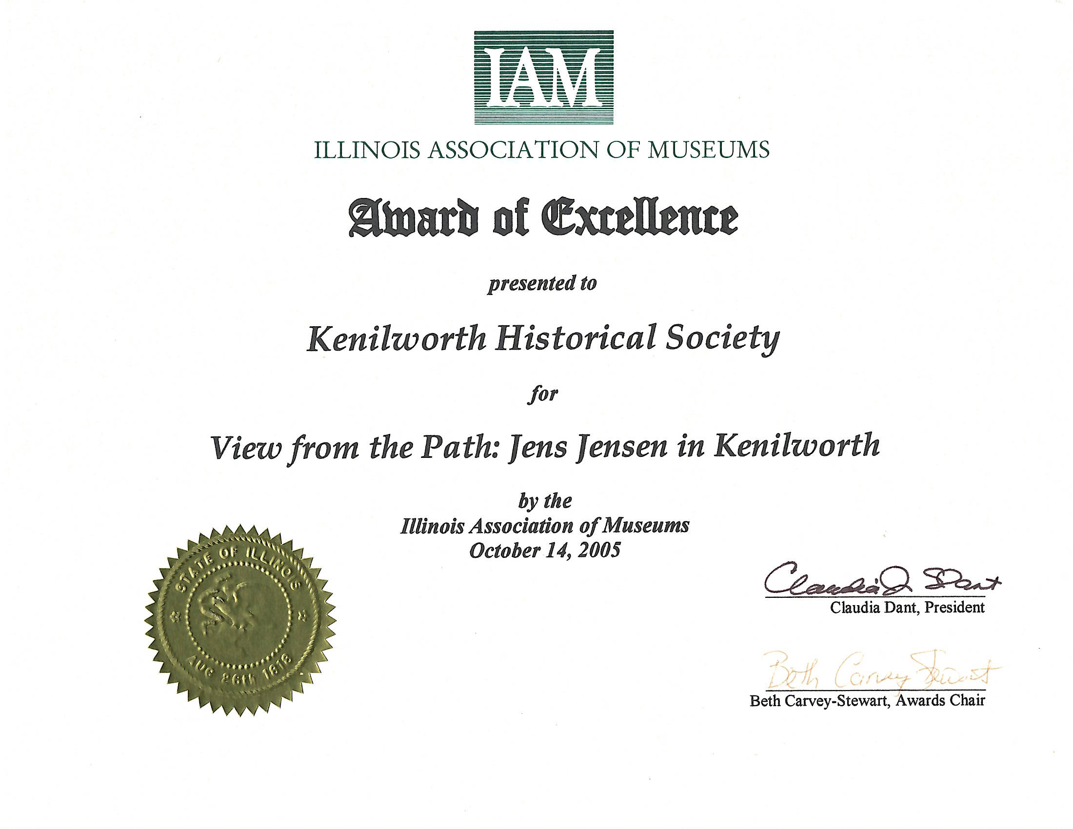 IAM – View from the Path: Jens Jensen in Kenilworth