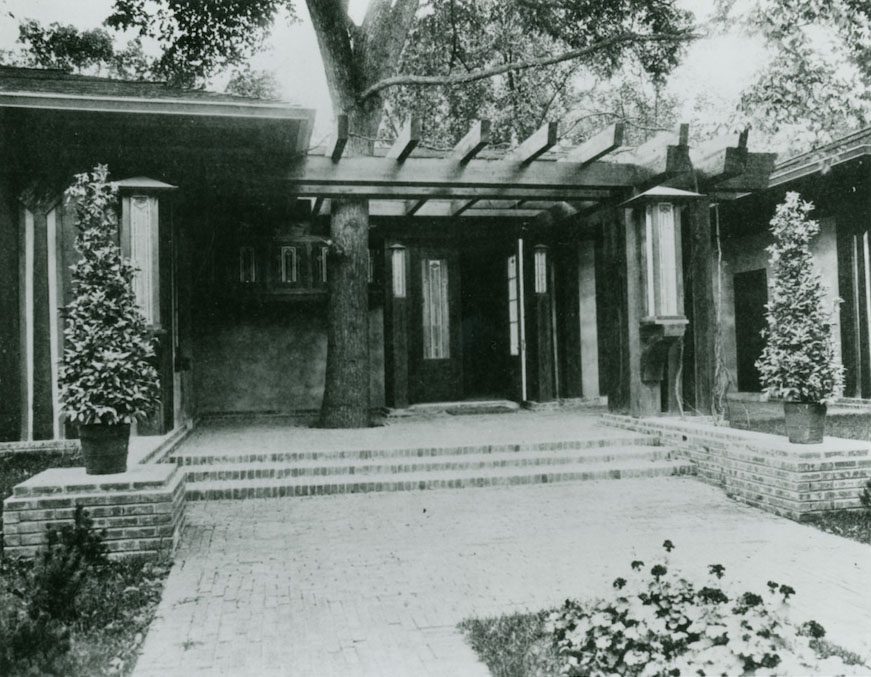Assembly Hall entrance, 1907, KHS