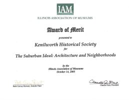 IAM award for The Suburban Ideal: Architecture and Neighborhoods 2005