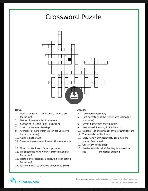 KHS_crosswordpuzzle