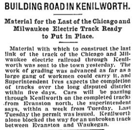 Excerpt from Chicago Daily Tribune, July 21, 1899, Pg. 5.